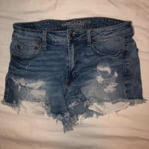 American eagle hi-rise denim shorts